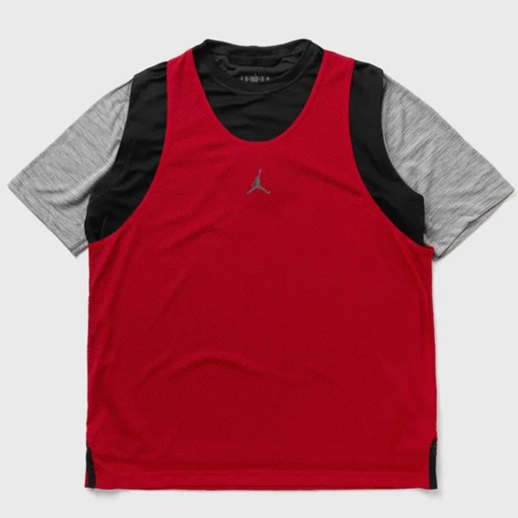 Jordan Other - Jordan Dri-FIT Sport Men's Basketball 3-1 Shirt Tank Jersey Black Red XL